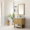 James Martin Vanities Breckenridge 30in Single Vanity, Light Natural Oak w/ 3 CM White Zeus Top 330-V30-LNO-3WZ